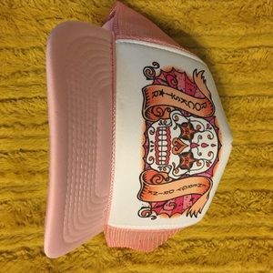 Rockstar pink trucker hat